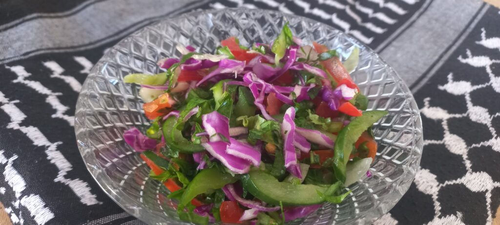 Salad with Pickled Red Cabbage